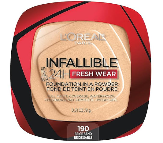 L'Oreal Paris Makeup Infallible Fresh Wear Foundation in Sand, . 0.31 oz