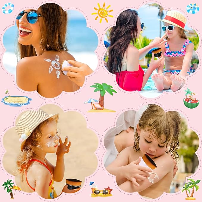 Unscreen Applicator,Sunscreen Brush Applicator,Kids Sunscreen Lotion Applicator Brush,Precision Soft Bristle with Protective Case Applicator for Concealer(2PCS)