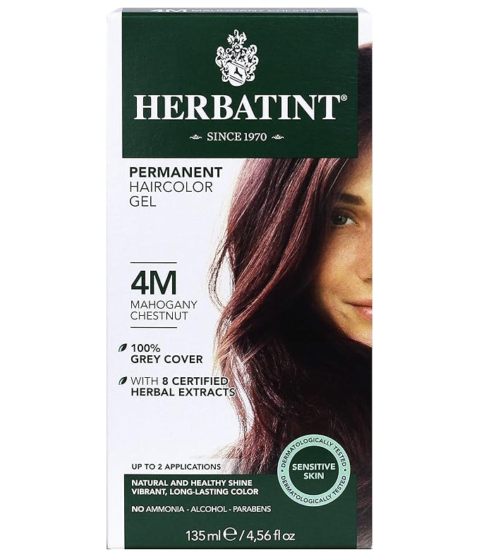 Herbatint Permanent Haircolor Gel, 4M
