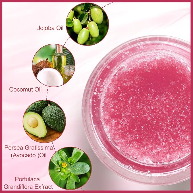 Lip Scrub, Lip Scrubs Exfoliator, Sugar