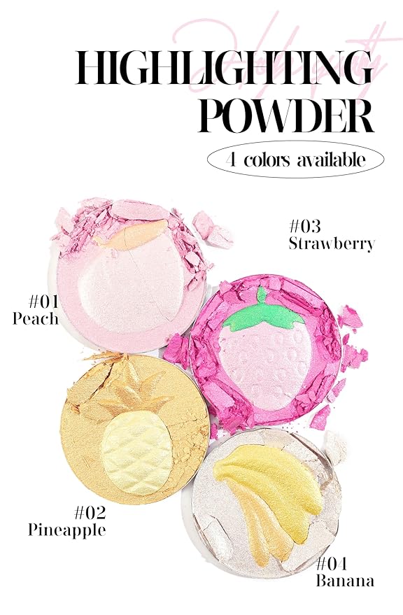 Glitter Highlighter Highlight Makeup, Fruit Glitter Face Illum