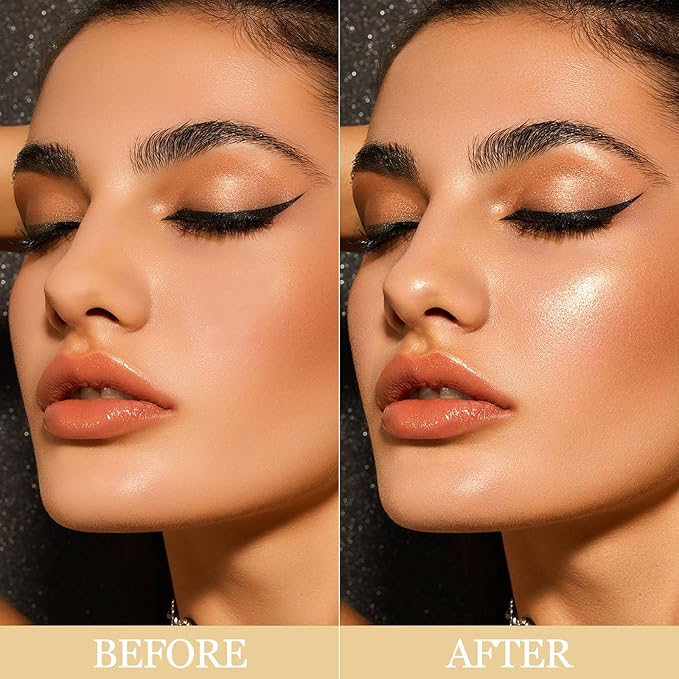 Erinde Face Highlighter Palette, Pearl Glossy Face Illuminator