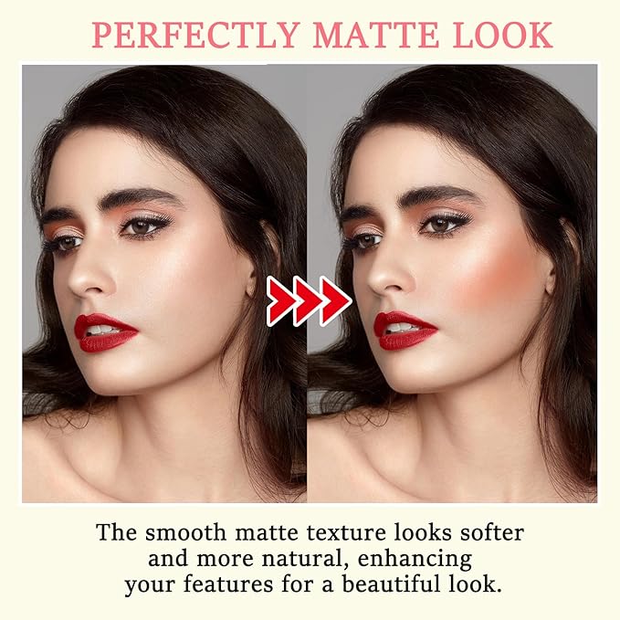 3 Colors Blush Stick,Multi-Use Cream Blush,Waterproofing Highly Pigmented Makeup Stick,Moisturizing Makeup Cream Set with Blender Sponge