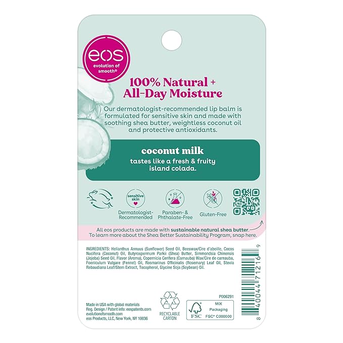 eos 100% Natural Lip Balm- Coconut