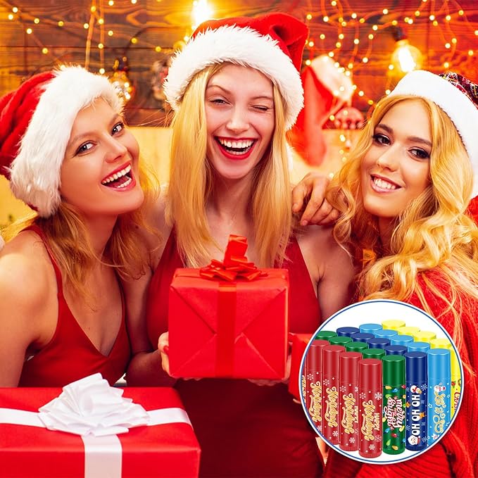 100 Pcs Christmas Lip Balm Lip
