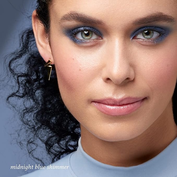 Julep Eyeshadow 101 Cream to Powder Waterproof Eyeshadow Stick, Midnight Blue Shimmer