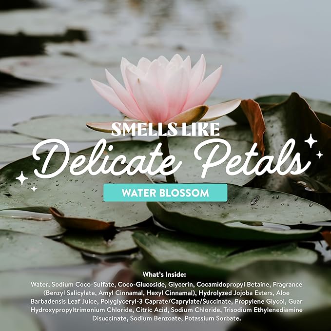 Cleancult Liquid Hand Soap Refill - Water Blossom - Moisturizes Dry & Sensitive Skin - Made with Aloe Vera & Essential Oils - Eco Friendly - Paper-Based Packaging - 32 oz/2 Pack