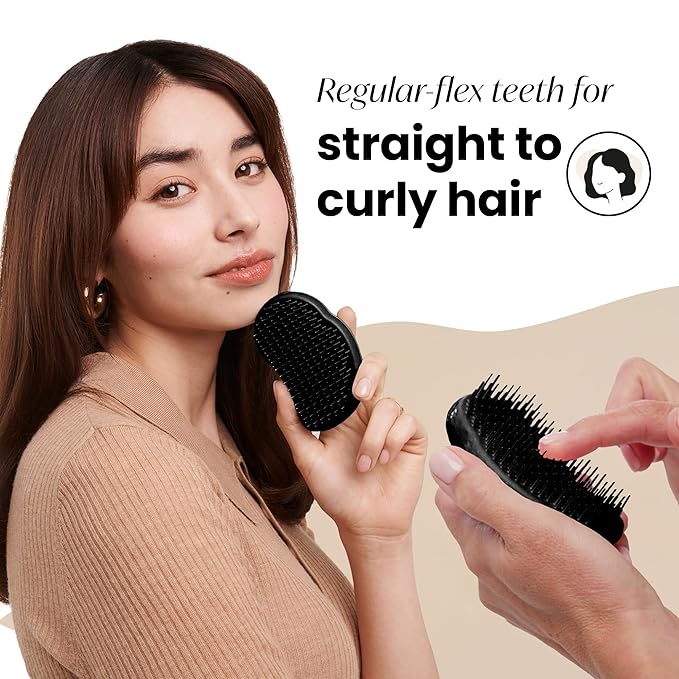 Tangle Teezer Original Detangler Brush, Dry & Wet Hairbrush for All Hair Types, Panther Black