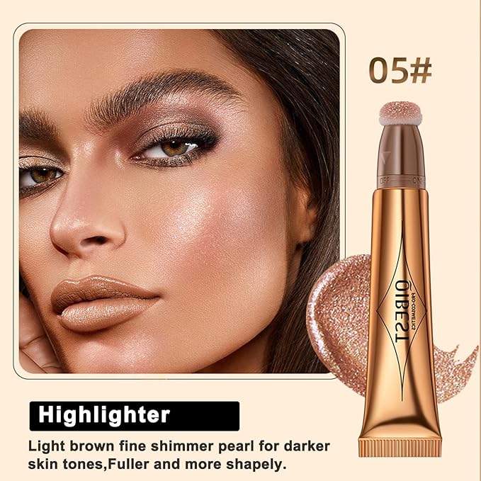 Highlighter Beauty Wand, Shimmer Liquid Highlighter Stick with Highlight Makeup