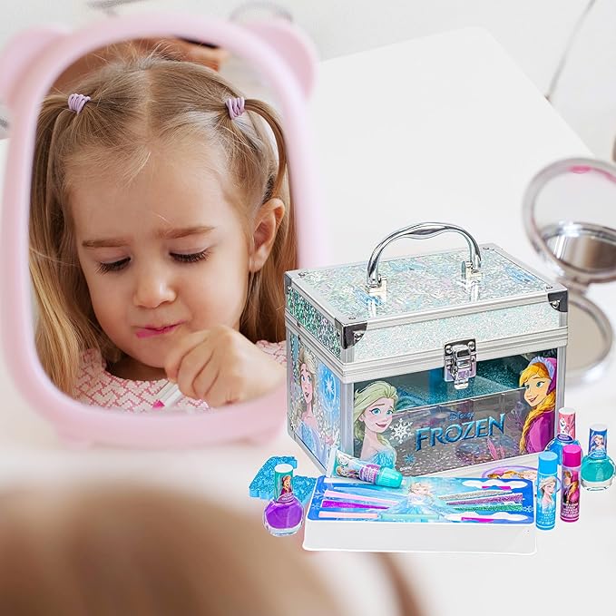 Disney Frozen Train Case Girls Beauty Set, Kids