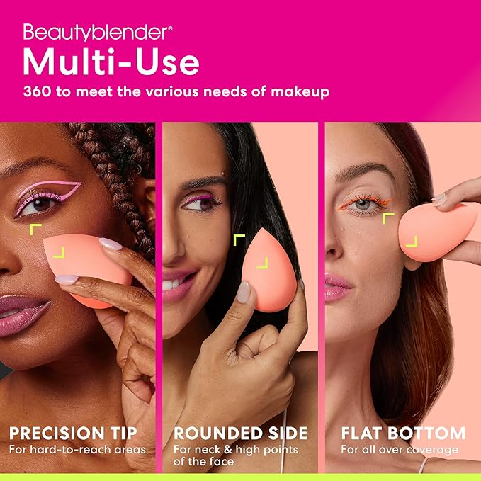 beautyblender® Papaya Blender, Makeup Sponge, Orange, Vegan, Cruelty Free, Drop Shape, 1 in pack