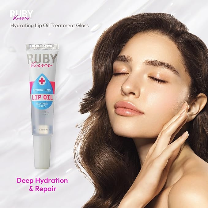 Ruby Kisses Hydrating Lip Oil Clear RLO01 (2 PACK)