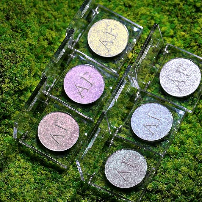 Purple Diamond Highlighter Makeup, Duochrome Shimmer Highlighter Makeup Skin, 02