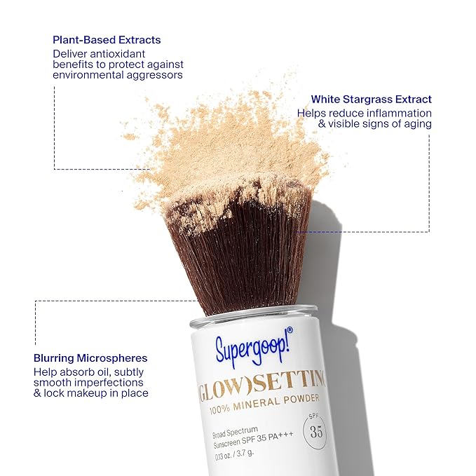 Supergoop! (Glow)setting Powder 100% Mineral SPF 35 Setting 0.13 oz