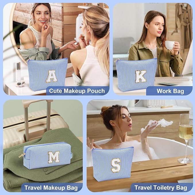 Yoolife initial makeup bag, travel