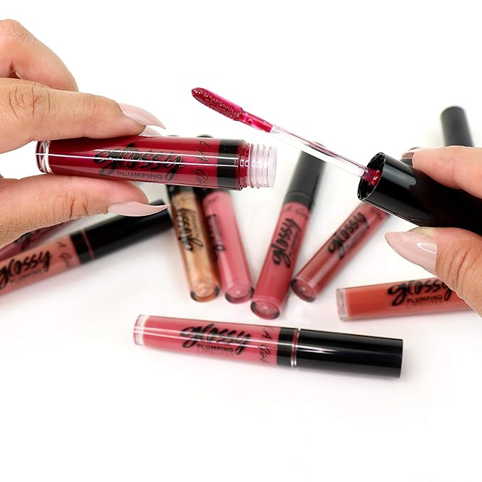 L.A. Girl Glossy Plumping Lipgloss- Plush (Pack of 2)