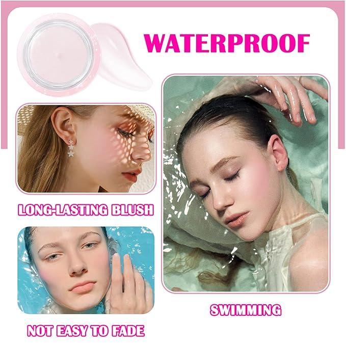 Color Changing Blush,PH Temperature Magic Color Changing Clear Women