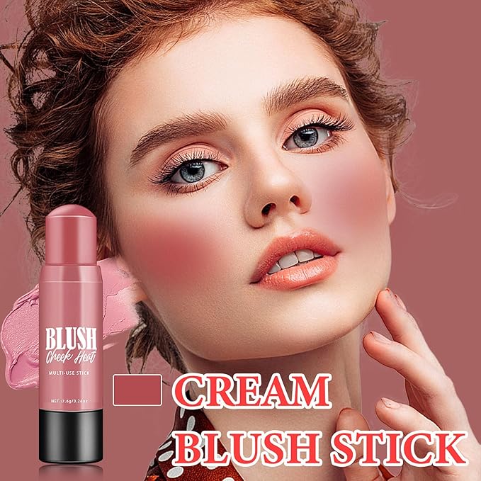 Cream Blush Stick Makeup,Blush Stick for All Skin & Eyes（#102）