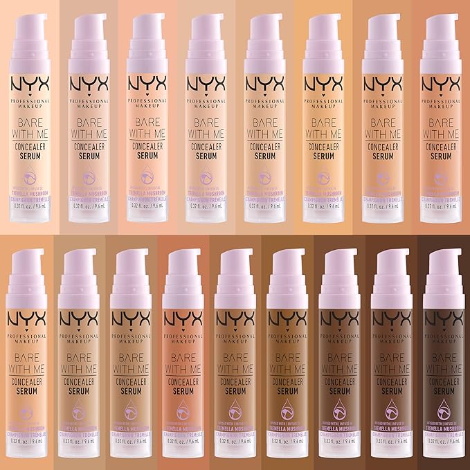 NYX PROFESSIONAL MAKEUP Bare With Me Concealer Serum, Medium Golden