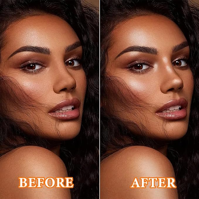 Glitter Blush Shimmer Highlighter Blusher Powder Makeup Face Pearl White）