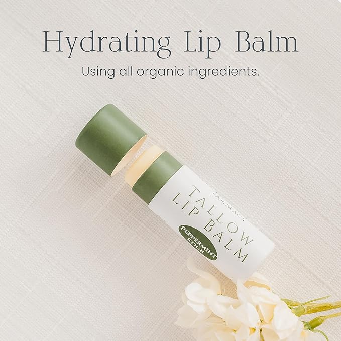 Organic Tallow Lip Balm (Peppermint) from