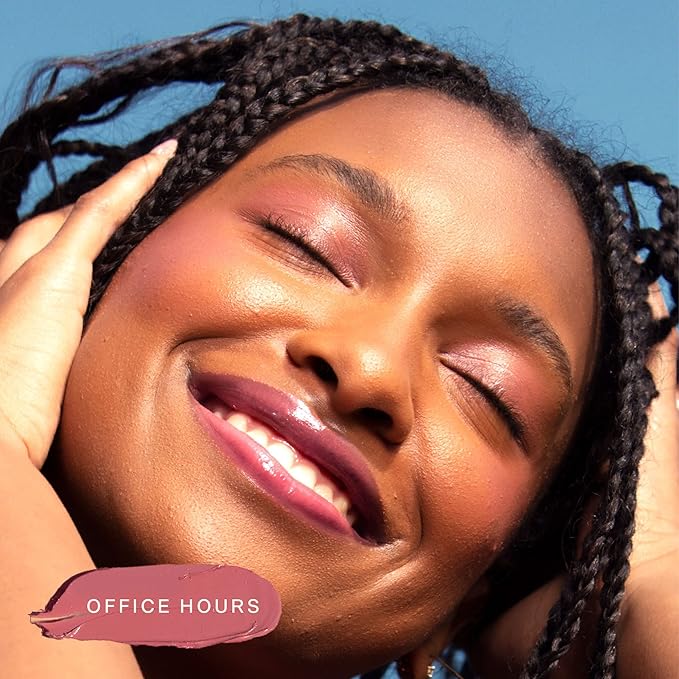 Tower 28 Beauty BeachPlease Cream Blush for Cheeks and Lips - Multi-Purpose Lip and Cheek Tint in Mauve Blush - for Sensitive Skin – Color OFFICE HOURS, Luminous Finish