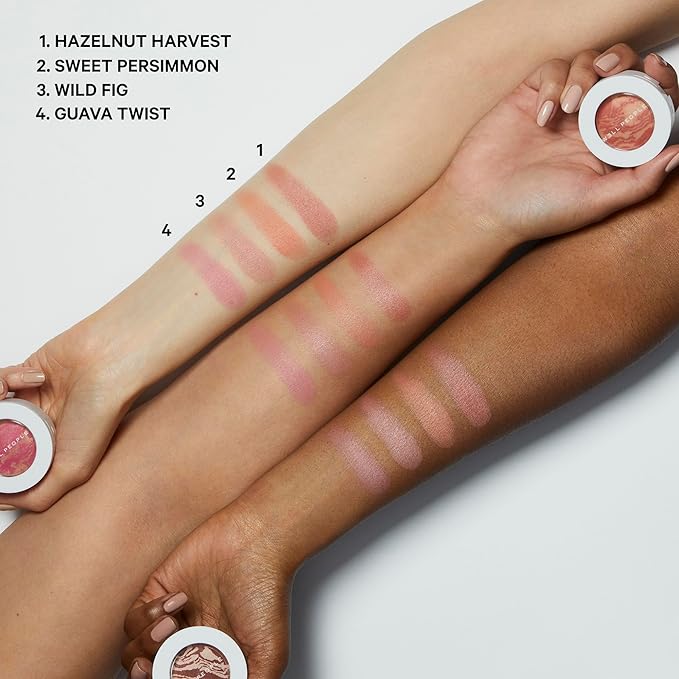 Well People Superpowder Blush Powder, Hydrating Powder Blush Hazelnut Harvest