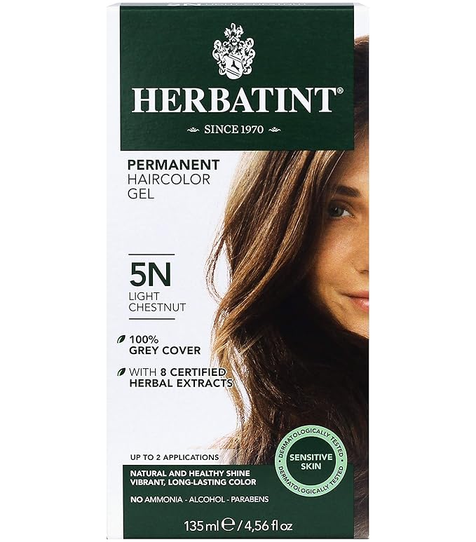 Herbatint Permanent Haircolor Gel, 5N
