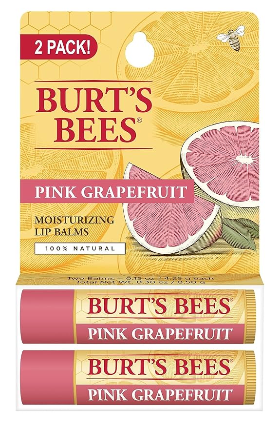 Pink Grapefruit Moisturizing Lip Balm Twin