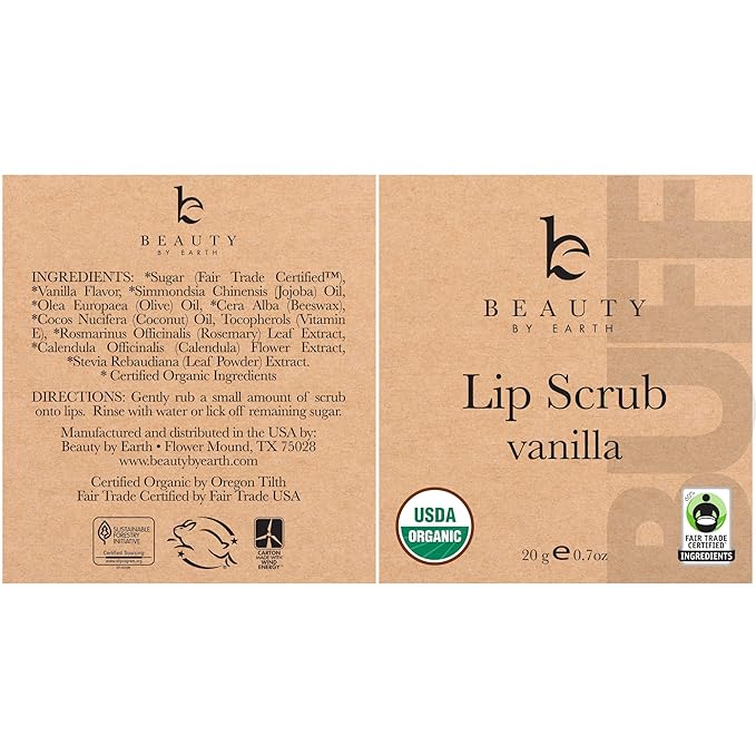 Organic Lip Scrub Vanilla - Lip