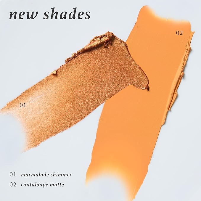 Julep Eyeshadow 101 Cream-to-Powder Waterproof Shadow Stick – Marmalade Shimmer – Long-Lasting, Crease-Proof, Orange Apricot Shimmer Cream Eyeshadow with Built-in Smudger