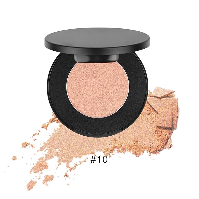 Face Highlighter Powder Palette, Glossy Glitter Illuminator Powder, Highlighter 10