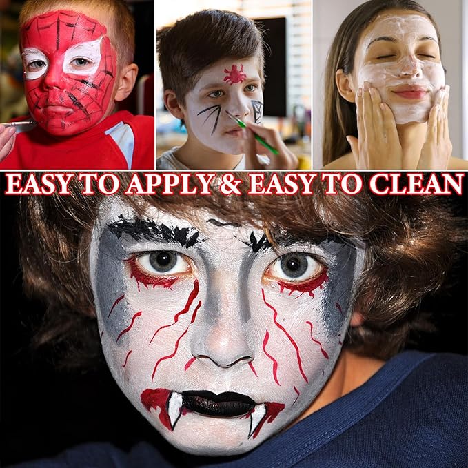 3 Pcs Halloween Face Paint Special Effects Makeup