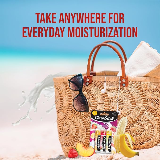 ChapStick Bulk Lip Balm, Fruit & Cream Collection, 3-Packs (12 Sets/36 Tubes) – Sweet & Delicious Lip Care, Birthday Gifts, Party Favors, Stocking Stuffers, 0.15 Oz Ea