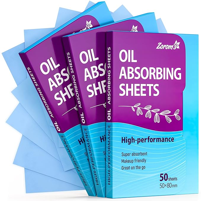 Premium Oil Absorbing Sheets for Face - 3 Oily Skin
