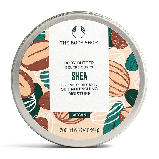 The Body Shop Shea Body Butter – Hydrating & Moisturizing Skincare for Very Dry Skin – Vegan – 6.4 oz