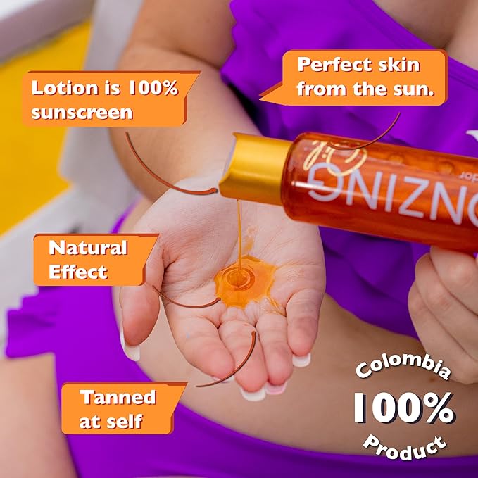 Tanning - Tanned af self Tanner or Snooki Tanning Lotion Piña Colada - Extra Shinning Skin Care Product - UV Filter with Vitamin E - 100% Sunscreen Colombian Product