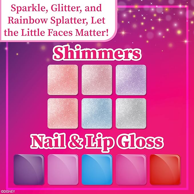 Disney Princess Train Case Girls Beauty Set, Kids