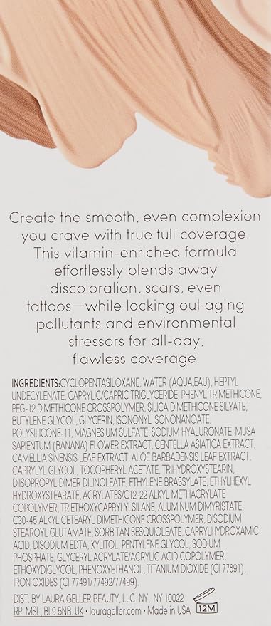 Laura Geller New York Cover Lock Cream Foundation, Foundation, Deep
