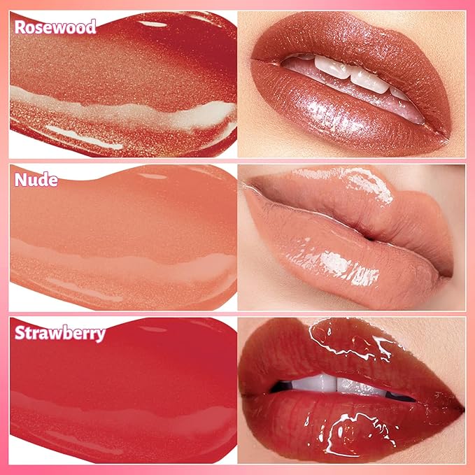 UCANBE 6 Color Glitter Lip Glow Set - Glitter