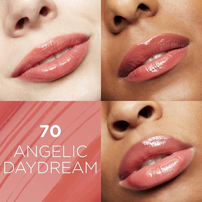 L'Oreal Paris Glow Paradise Hydrating Tinted Lip Balm-in-Gloss with Pomegranate Extract & Hyaluronic Acid, Ultra-Gentle, Non-Sticky Formula, Angelic Daydream, 0.23 fl oz