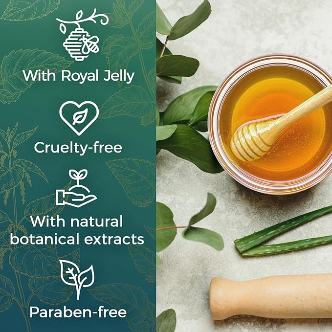 Tio Nacho Mexican Herbs Shampoo, Strengthening, Anti Hair Loss & Anti Breakage with Royal Jelly, Ginseng & Jojoba, Paraben & Cruelty Free, 32 Fl Oz