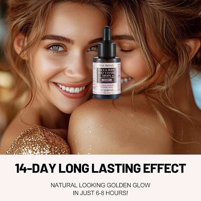 Self Tanner Drops for Face Tanner, Sunless Tan, Body & Face Self Tanner Drops, Face Tanning Drops (Drops-3)