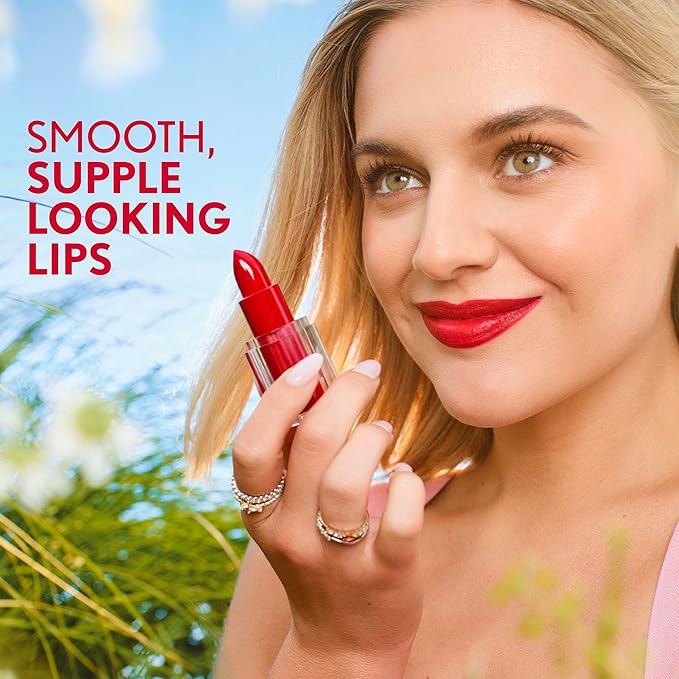 COVERGIRL Clean Lip Color, Cherrywood, Satin Finish, Squalane, Avocado & Aloe, Carmine-Free, Non-Drying, 0.12oz