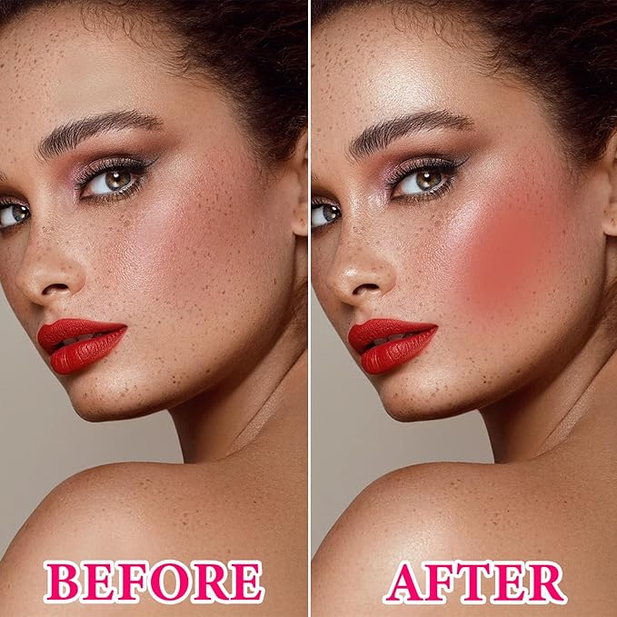 3 Pcs Cream Blush Stick Set,Face Shadow Shading & Eyes(04#,05#,06#)