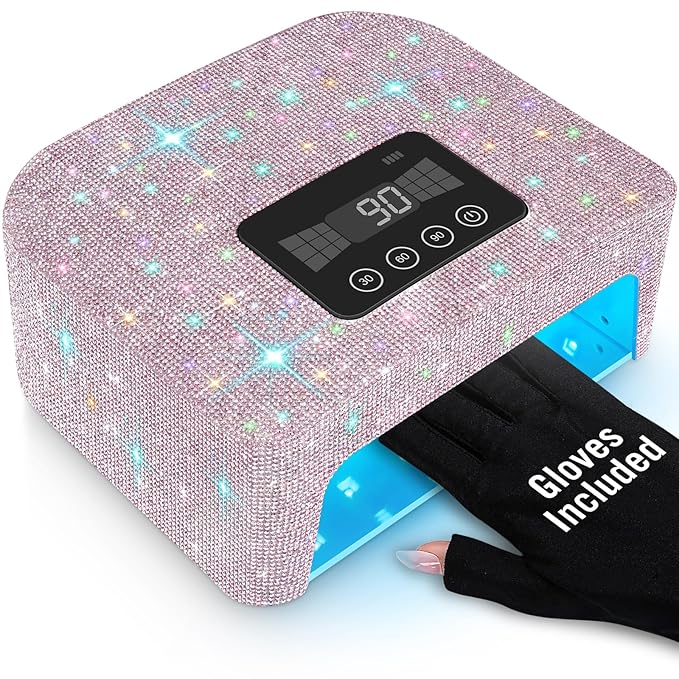Cordless uv nail lamp, rechargeable