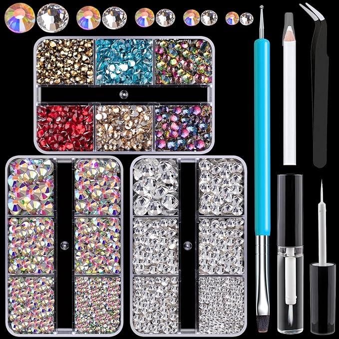 Colorful Face Gems for Makeup Set,