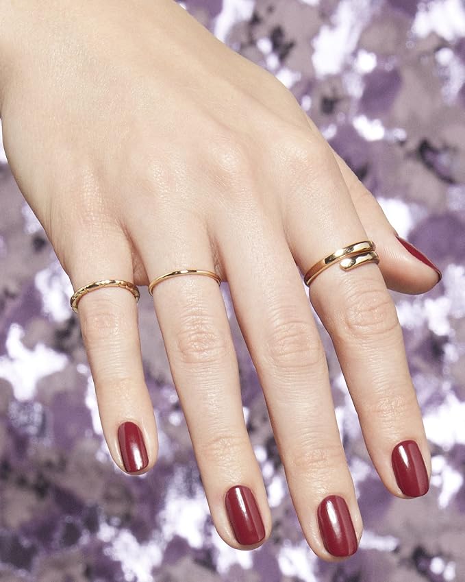 essie gel couture, Long-Lasting Nail Polish, 8-free Vegan, Fashion Freedom, Red, Put In The Patchwork, 0.46 fl oz