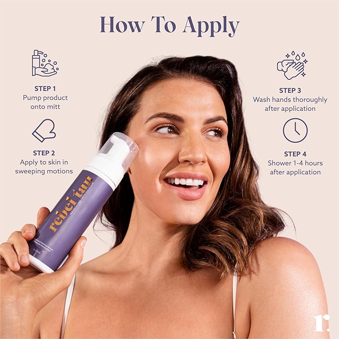 Ultra Dark Self Tanner Mousse - Self Tanning enriched with Vitamin A & E Provides Streak Free Tan, No Fake Tan with Kakadu Plum Scent, Tanning Mousse Made with Natural & Organic Ingredients