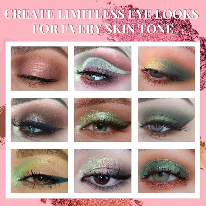 18 Colors Eyeshadow Palette With 7 pcs Soft